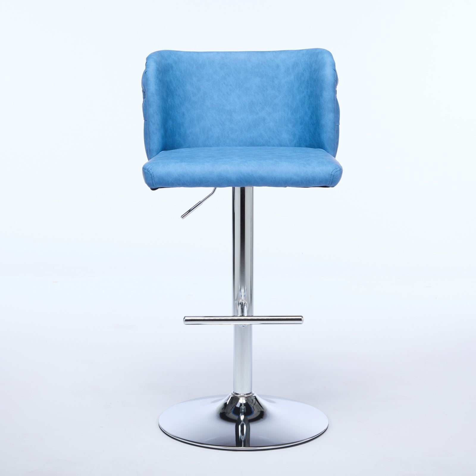 A&A Furniture,Swivel Barstools Adjusatble Seat Height With Chrome