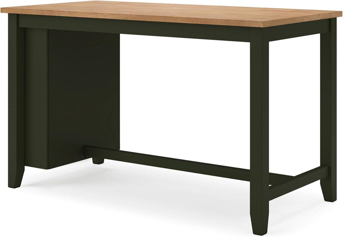 Gesthaven Modern Counter Height Dining Table with 3 Shelves and