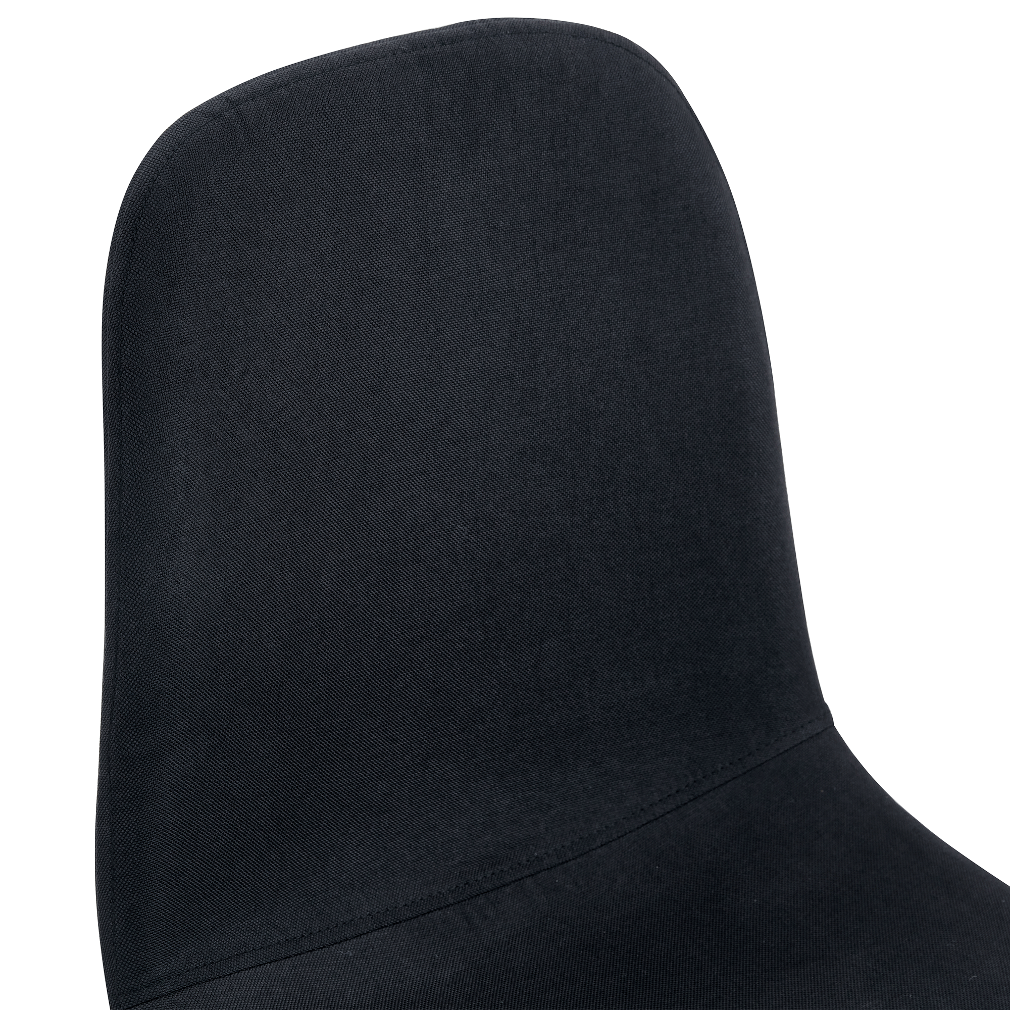 Luxury Simple Chair - Set of 4 BLACK Linen-Cotton Material High