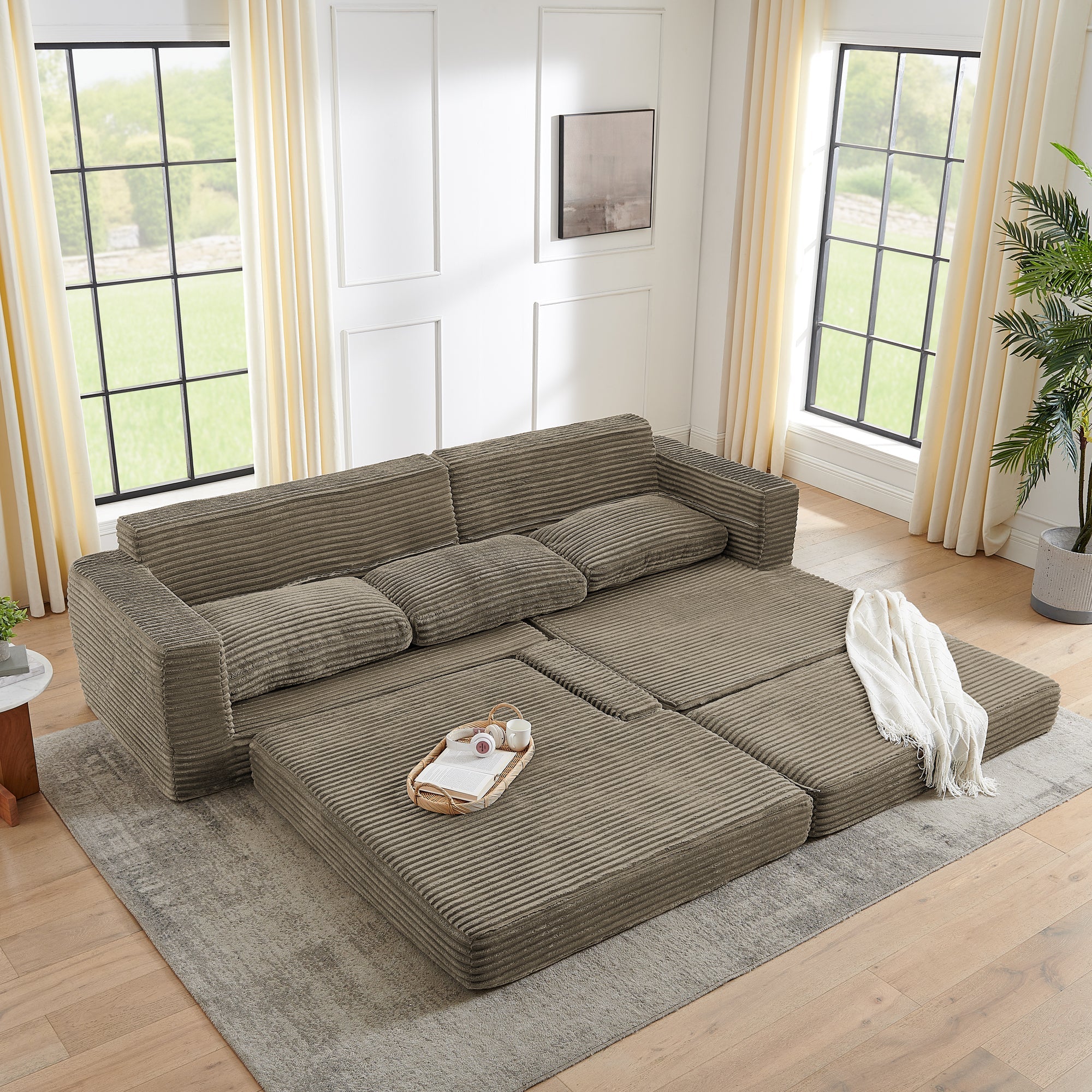 Right sofa seat,L shape Modular Sectional Sofa, Compressed Sectional