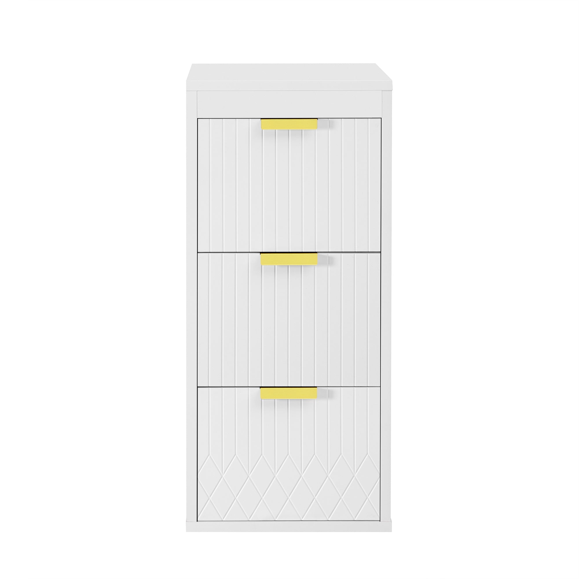 24inch Wall Mounted Floating Cabinet w/Side Cabinet Combo, Rectangular
