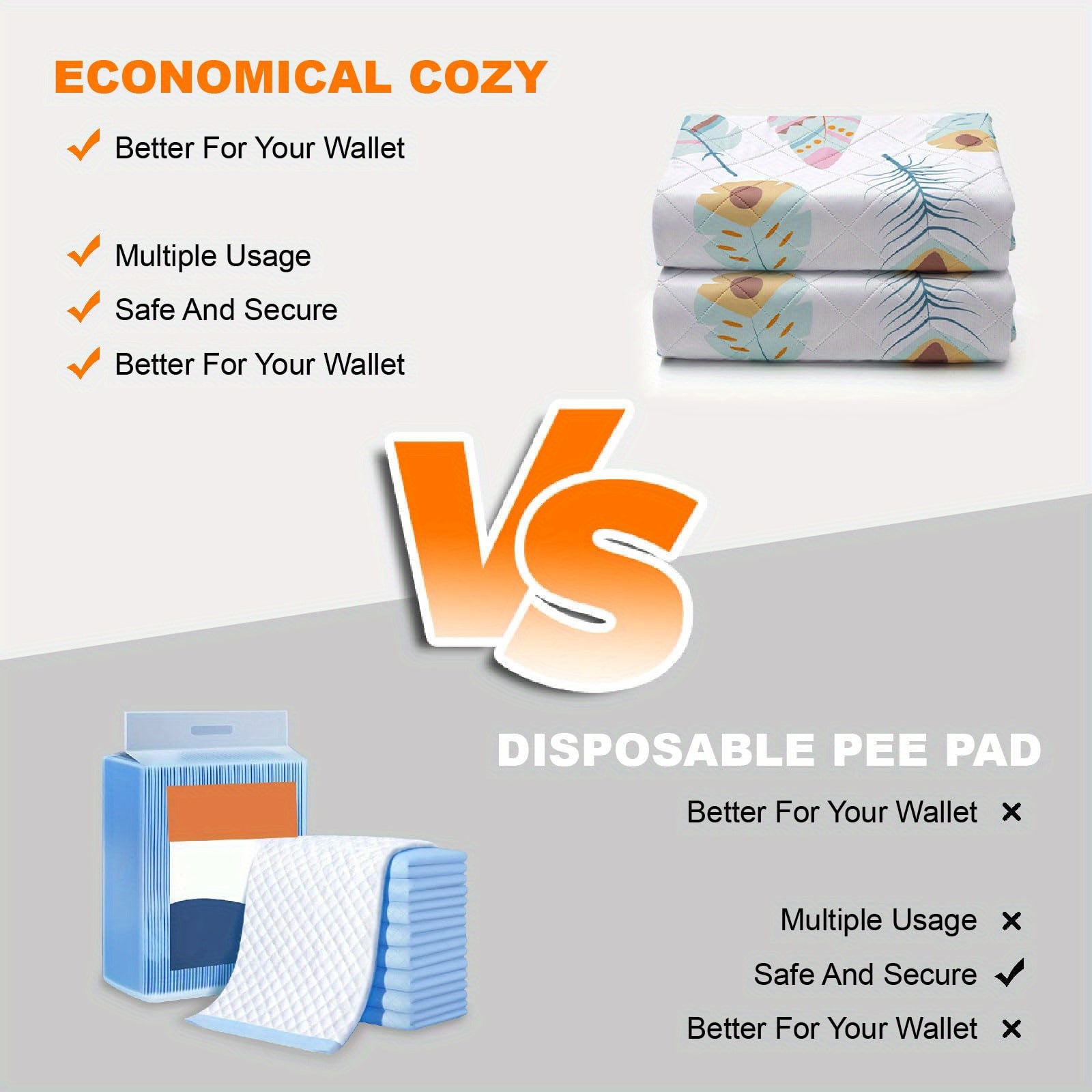 Washable Pee Pads For Dogs, 2 Pack