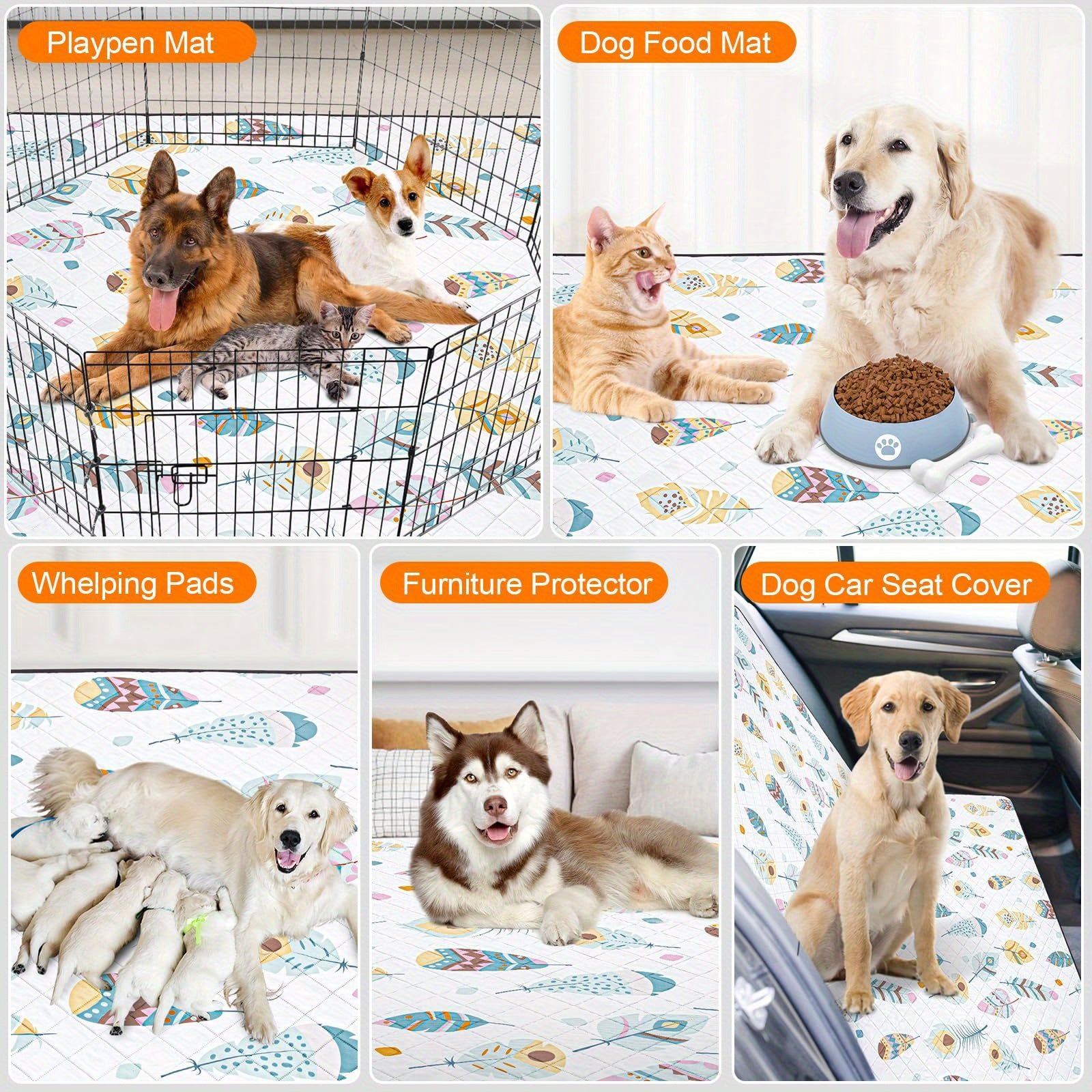 Washable Pee Pads For Dogs, 2 Pack