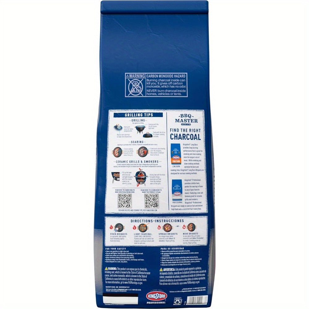 Kingsford Charcoal Professional Briquettes, BBQ Charcoal for Grilling - 12 lbs.(Package May Vary)