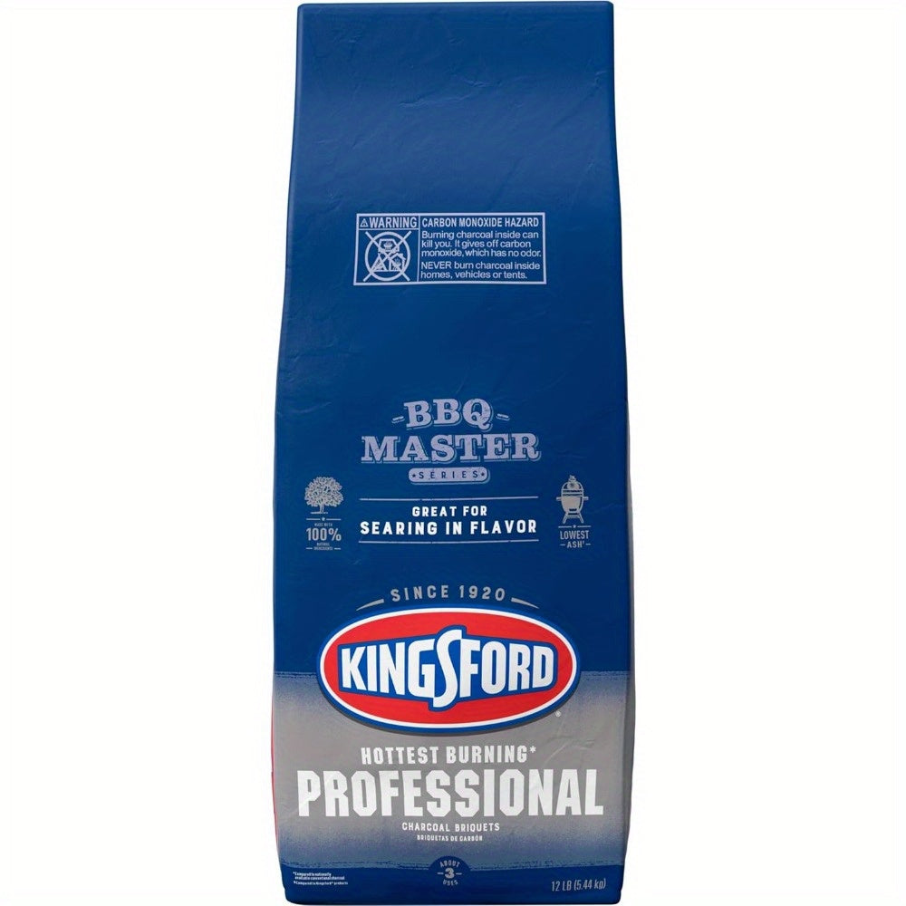Kingsford Charcoal Professional Briquettes, BBQ Charcoal for Grilling - 12 lbs.(Package May Vary)