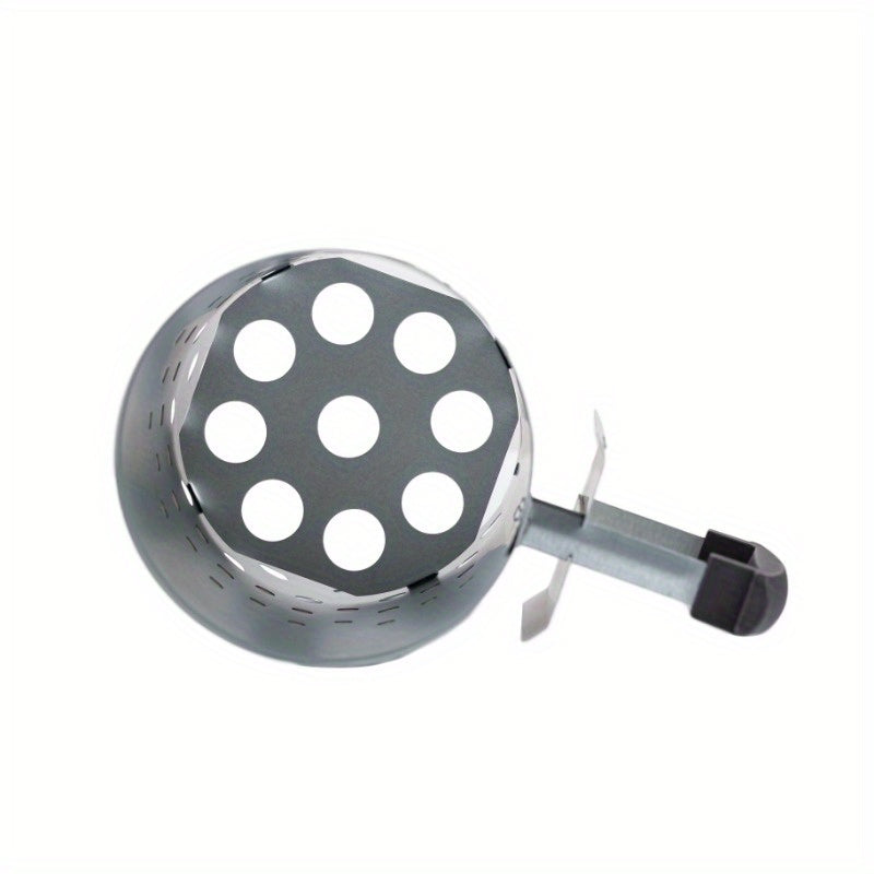 Expert Grill Chimney Starter with Safety Handle for Grilling, Silver