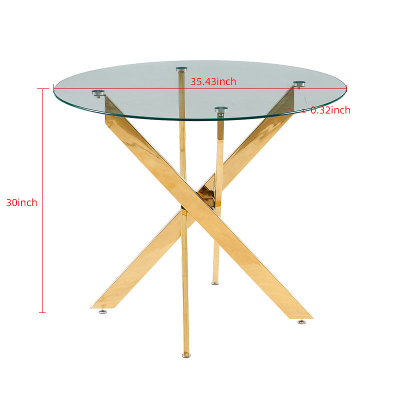 1+4,5pieces dining set, Table metal leg Mid-century Dining Table for