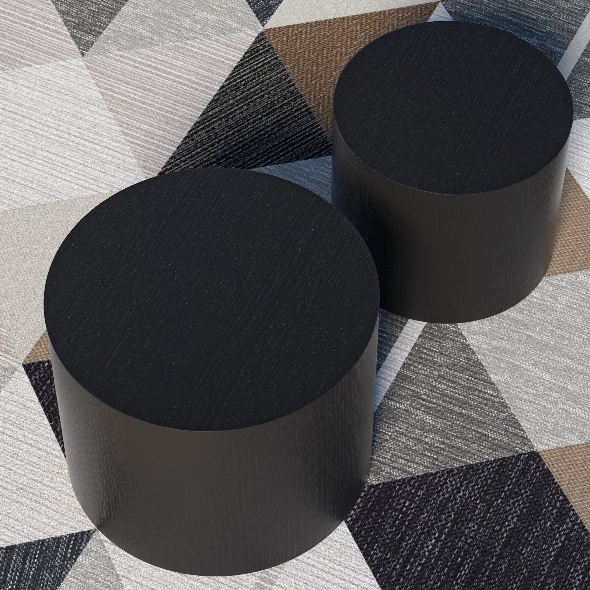 MDF with ash/oak/walnut veneer side table/coffee table/end