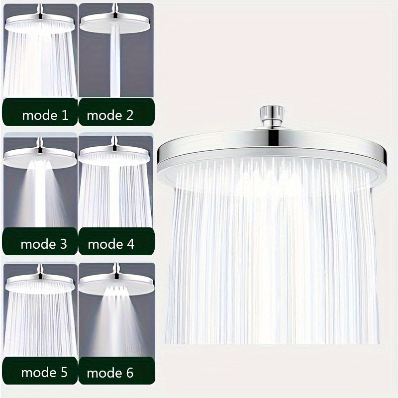 1pc Premium High-pressure Shower Head - Top Spray, Wide Coverage, Lotus Design - Durable, Pressurized, Single-head for a Luxurious Bath Experience - Perfect Household Bathroom Accessory