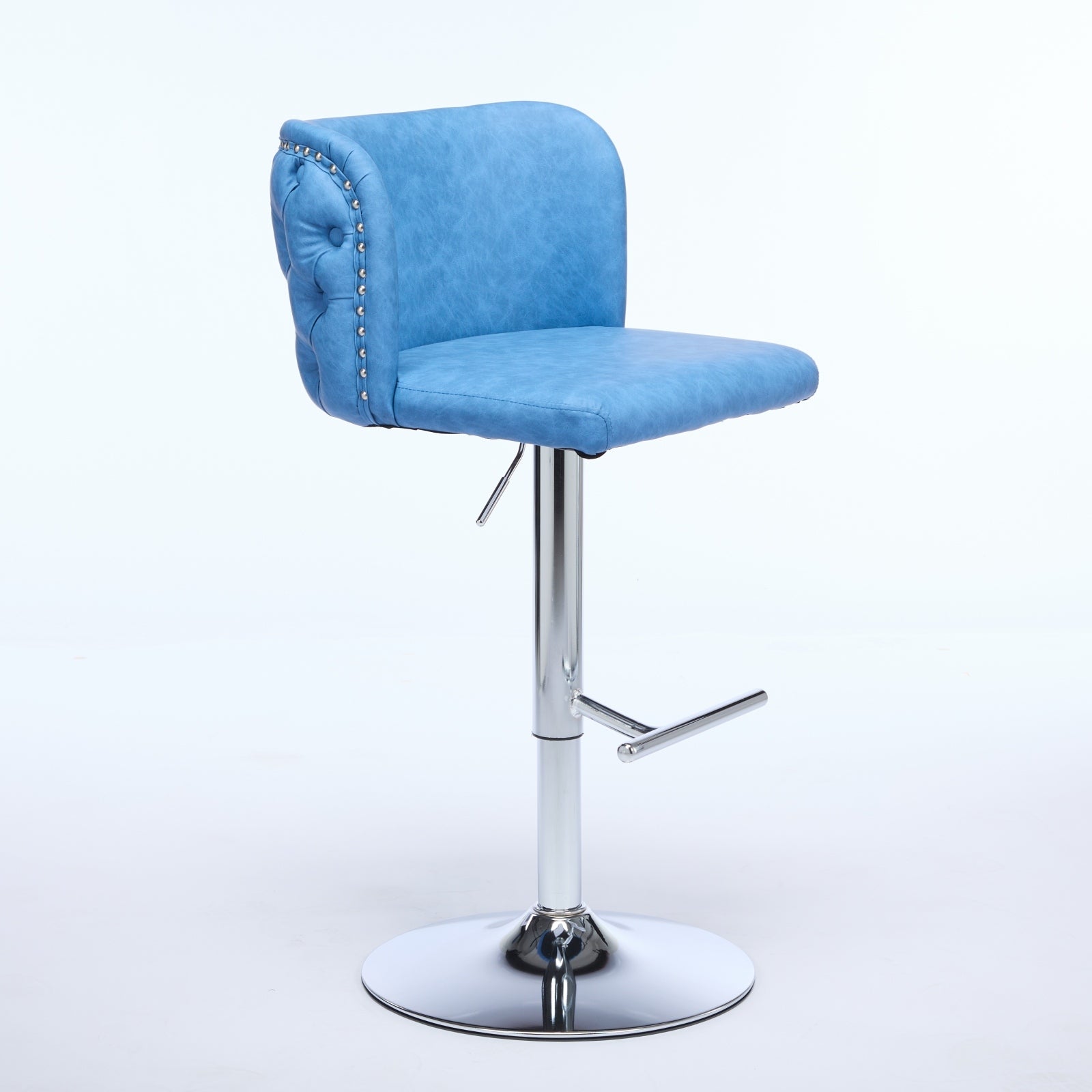 A&A Furniture,Swivel Barstools Adjusatble Seat Height With Chrome