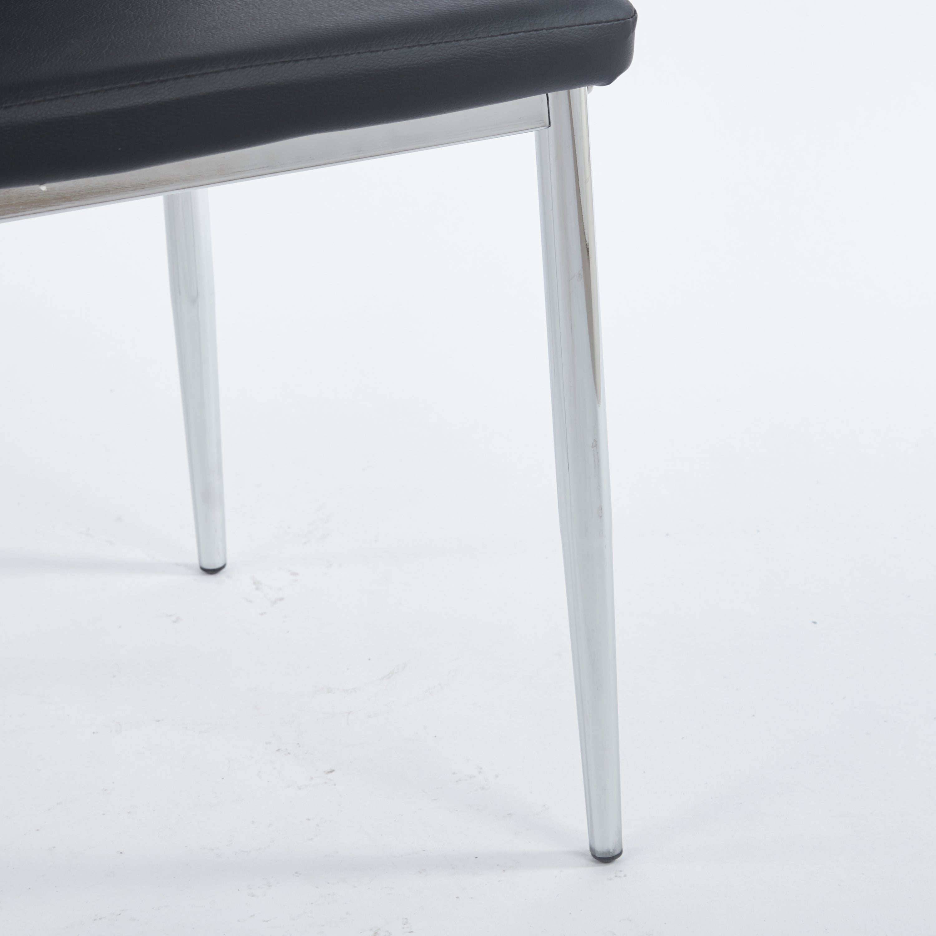 1+4,5pieces dining set, Table metal leg Mid-century Dining Table for