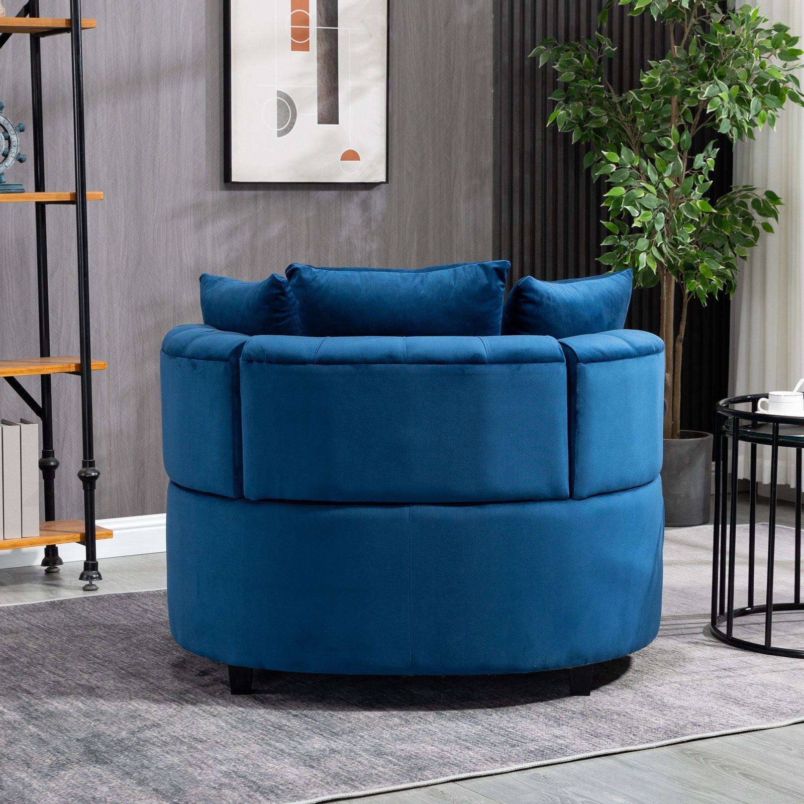 A&A Furniture,Accent Chair / Classical Barrel Chair for living room /