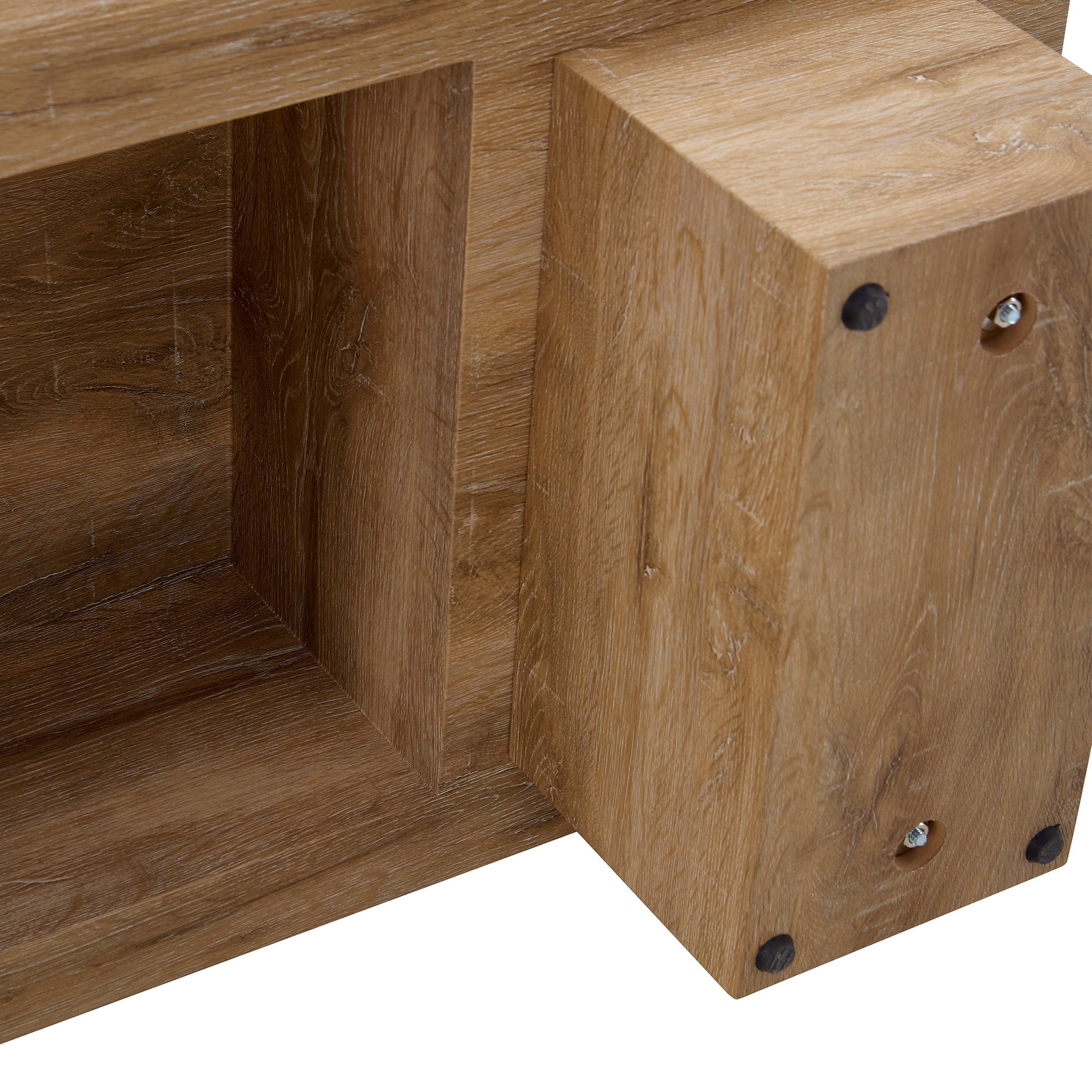 Modern Simple Light Wood Texture MDF Coffee Table - 43.3&