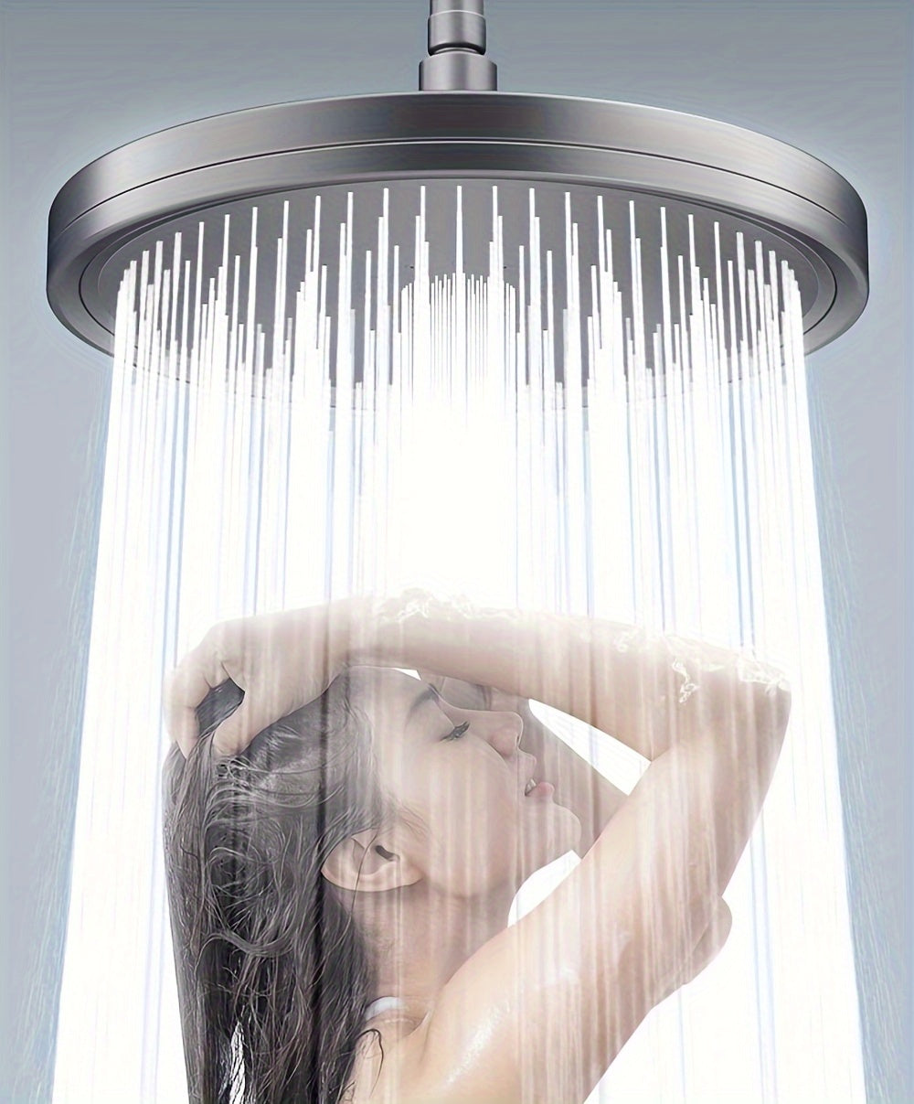 1pc Premium High-pressure Shower Head - Top Spray, Wide Coverage, Lotus Design - Durable, Pressurized, Single-head for a Luxurious Bath Experience - Perfect Household Bathroom Accessory