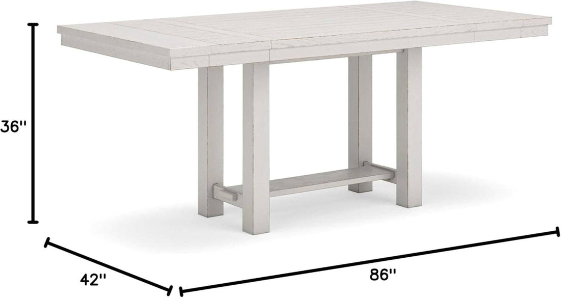 Robbinsdale Counter Height Dining Extension Table, 42" W X 86" D X 36"