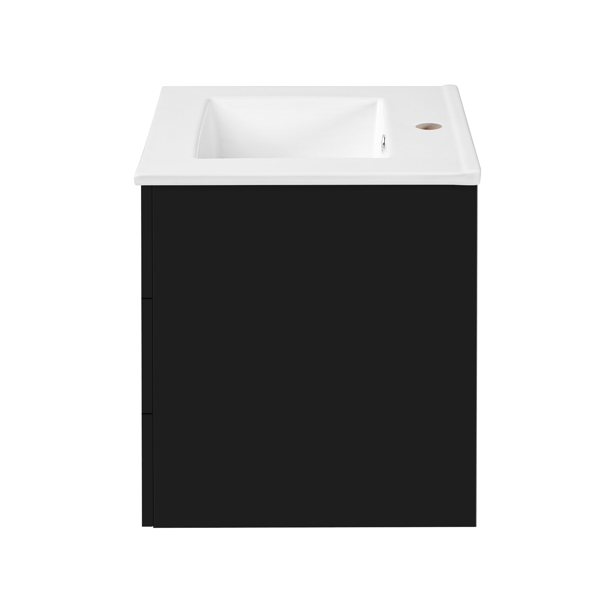 24inch Wall Mounted Floating Cabinet w/Double Drawer, Floating