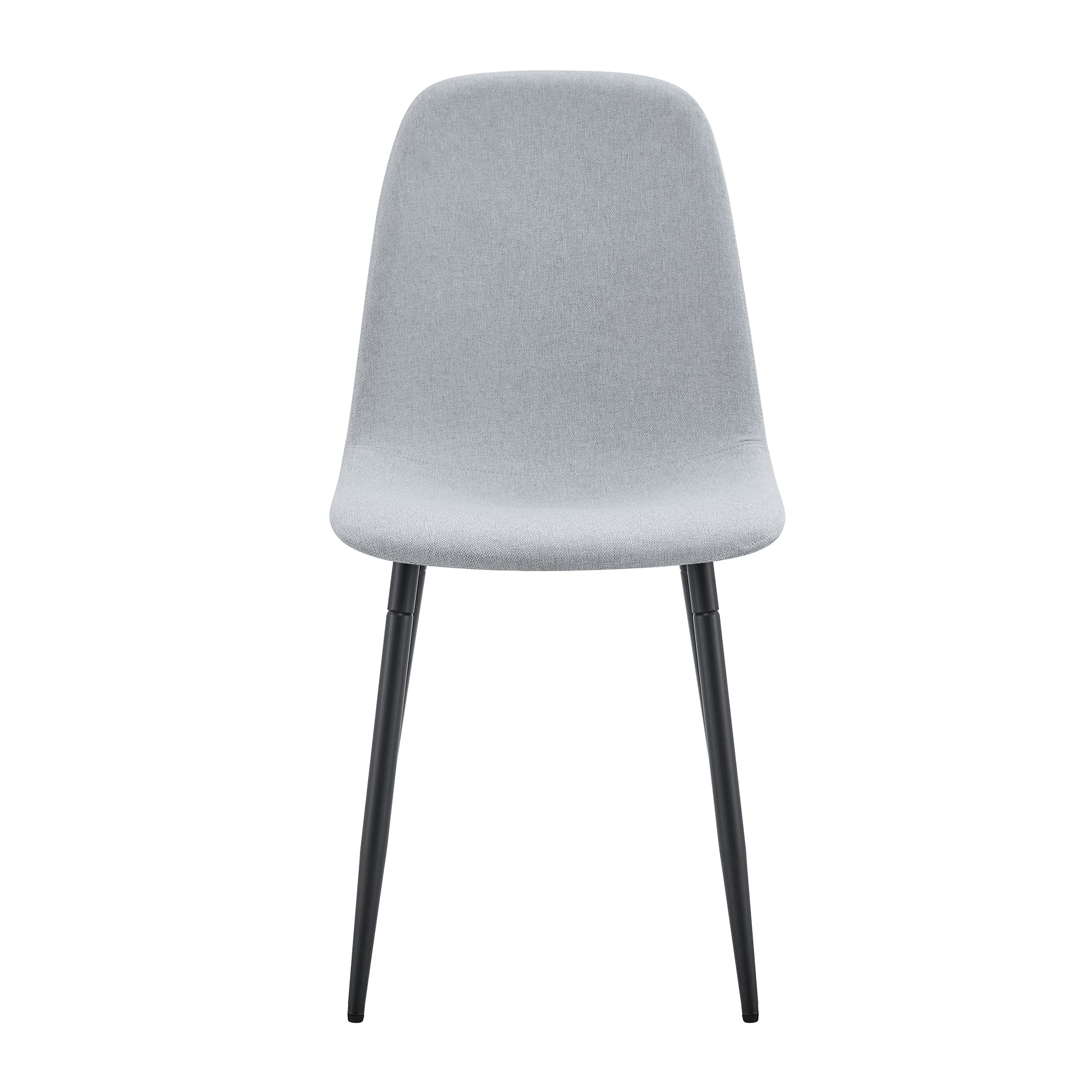 Comfortable Linen-Cotton Dining Chair Set - Four Pieces in Light