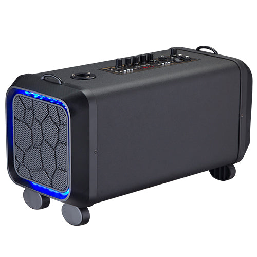 Supersonic Portable PA System Karaoke Speaker with TWS, FM Radio & LED