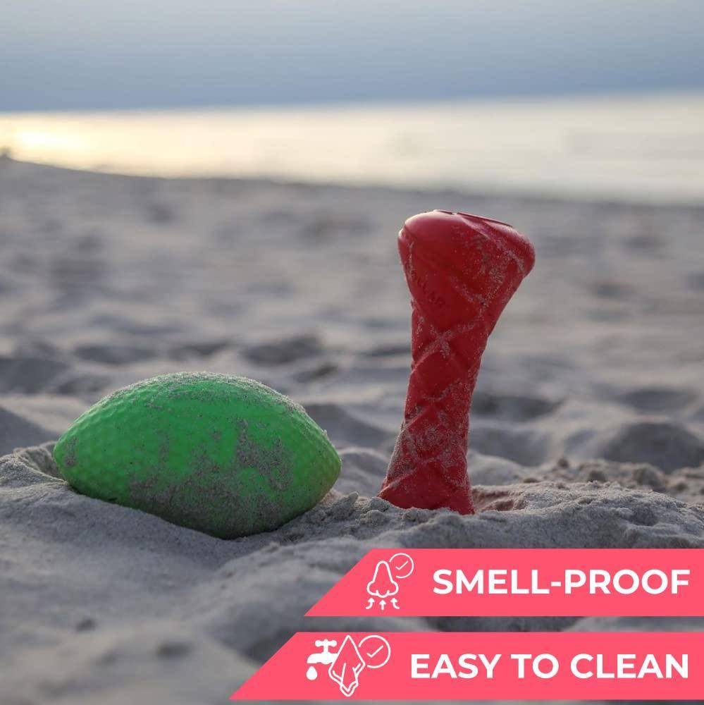 Dumbbell Dog Fetch Toy   Outdoor Barbell Dog Toy for Small Medium and