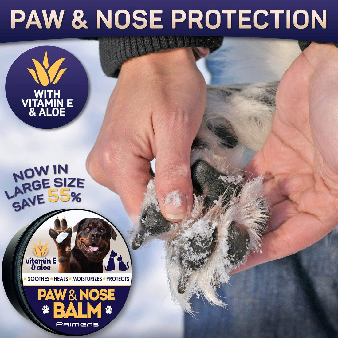 Natural Dog Paw Balm Dog Paw Protection for Hot Pavement Dog Paw Wax
