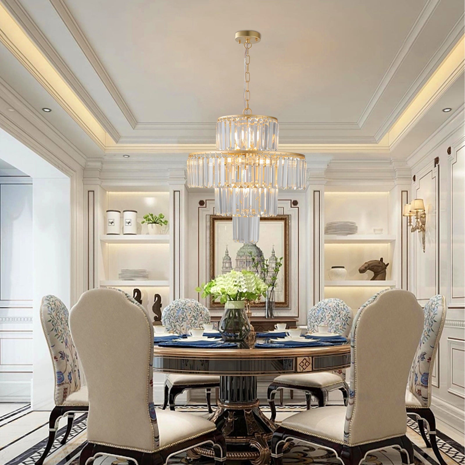 Crystal Chandelier Modern Chandeliers Lights Fixture Hanging Pendant