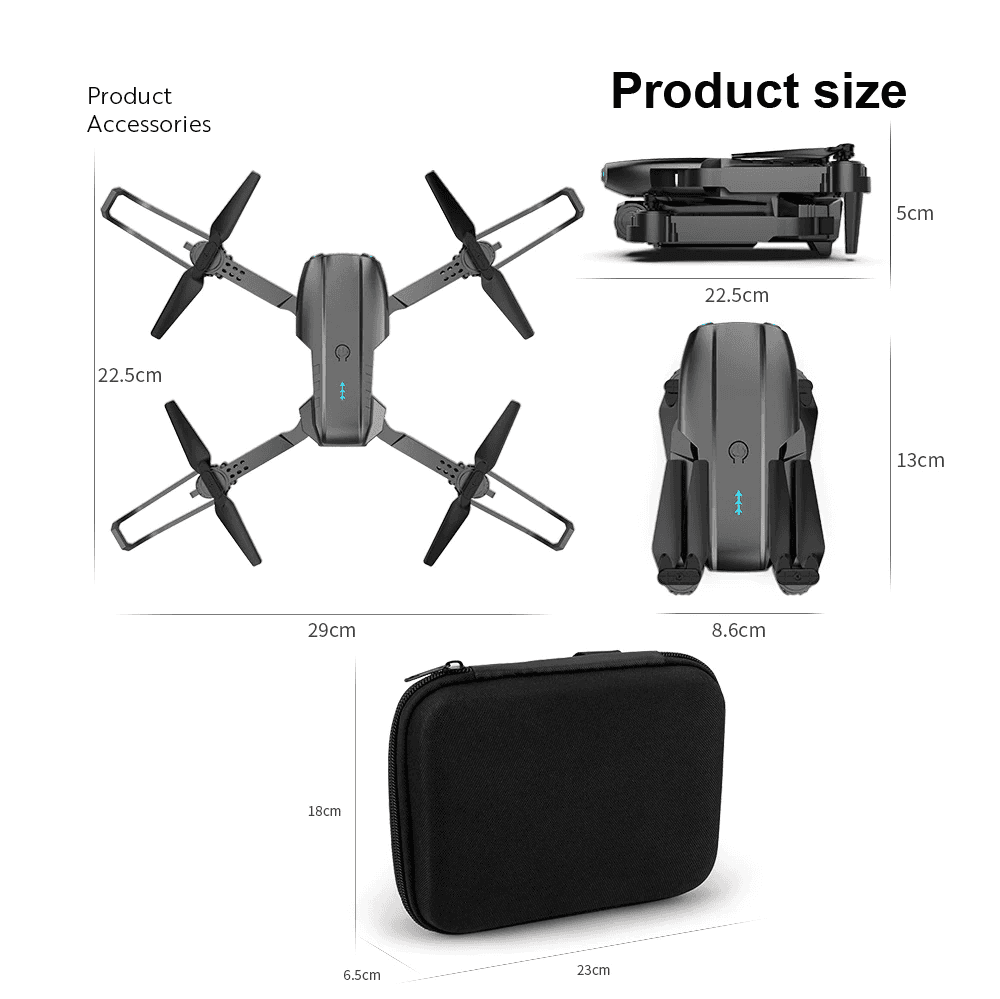 Drones Quadcopter 5G 4K GPS Drone X Pro with HD Dual Camera WiFi FPV