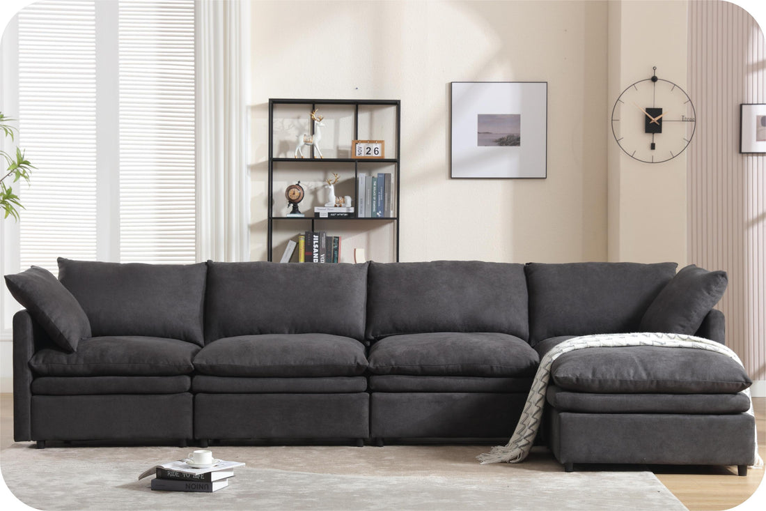 Modern U-shaped Sectional Sofa ,5-seat Sofa ,Sleeper Sofa Couch with