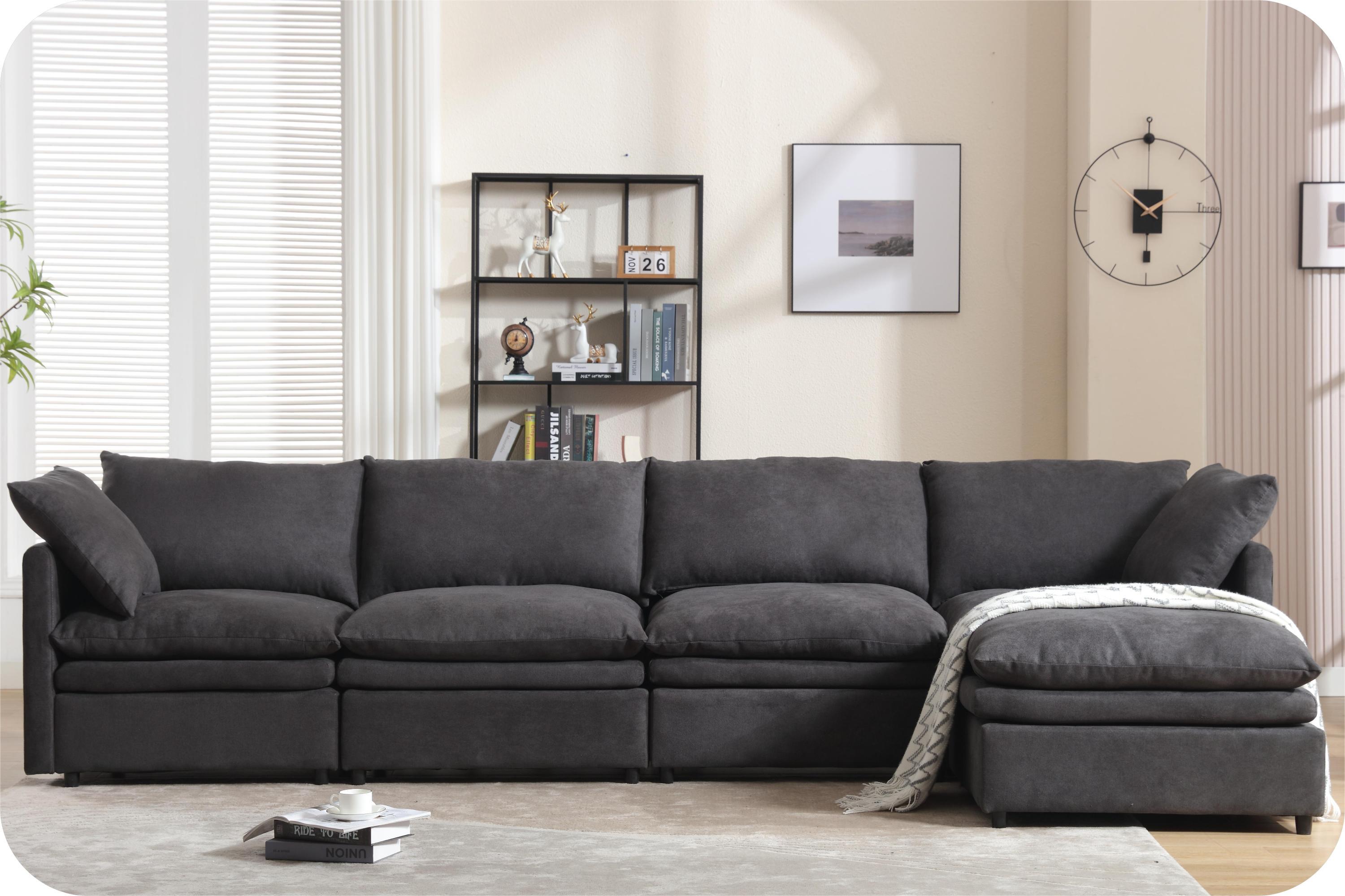 Modern U-shaped Sectional Sofa ,5-seat Sofa ,Sleeper Sofa Couch with