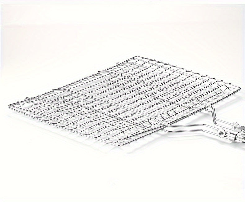Large Capacity Stainless Steel Rustproof Nonstick BBQ Grilling Basket With Handle