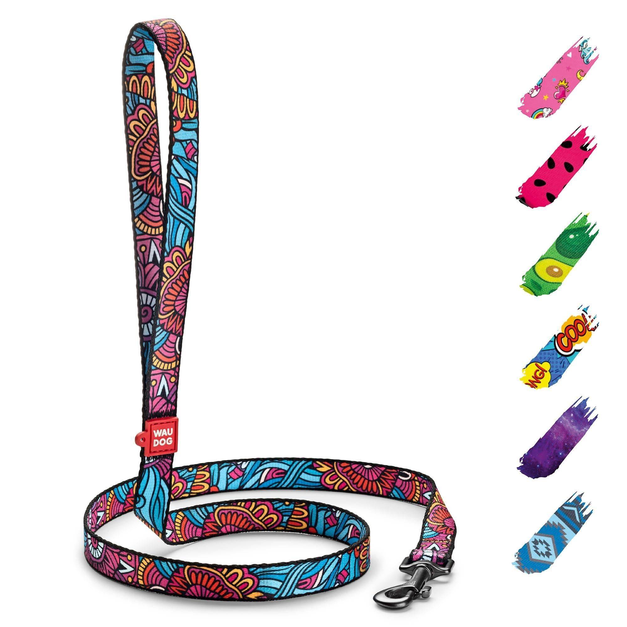 WAUDOG Nylon Dog Leash for Small Dogs and Medium Dogs 4 Ft Strong