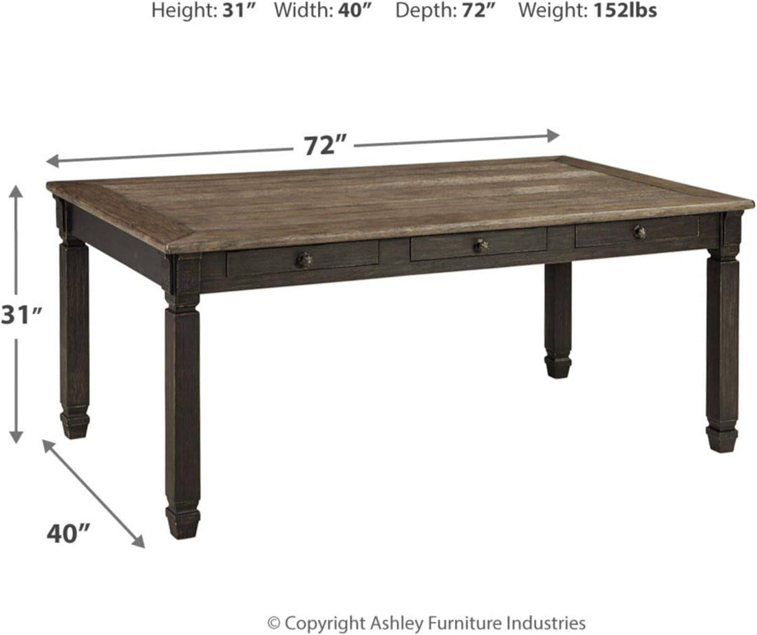 Tyler Creek Farmhouse Dining Table with Drawers, Seats up to 6, Almost