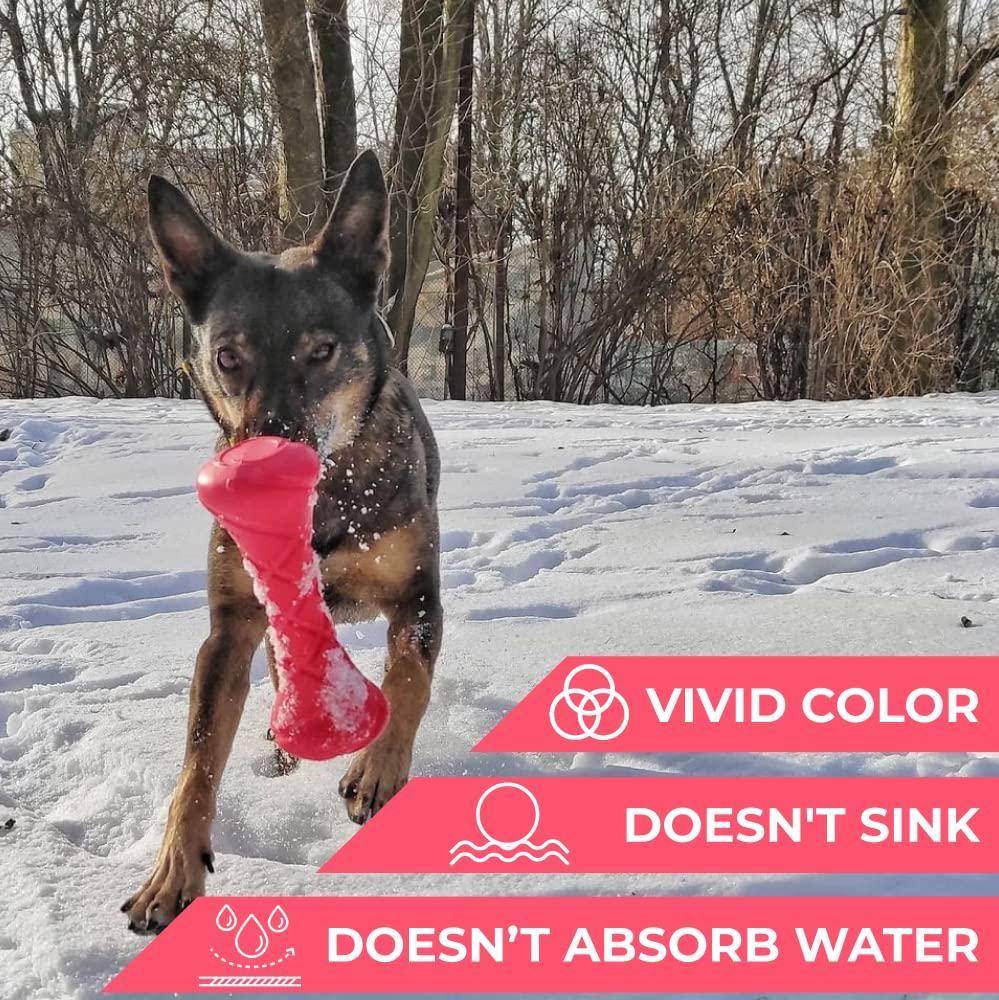 Dumbbell Dog Fetch Toy   Outdoor Barbell Dog Toy for Small Medium and