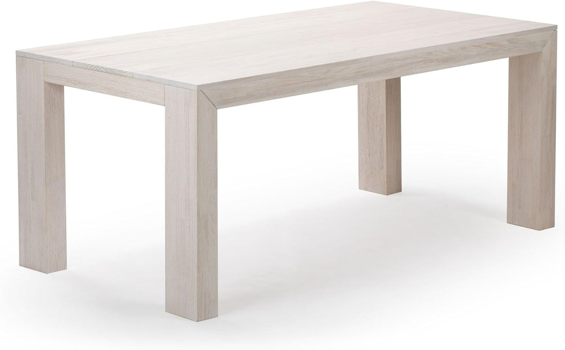 72 Inch Modern Wood Dining Table, Solid Wood Rectangular Dining Table