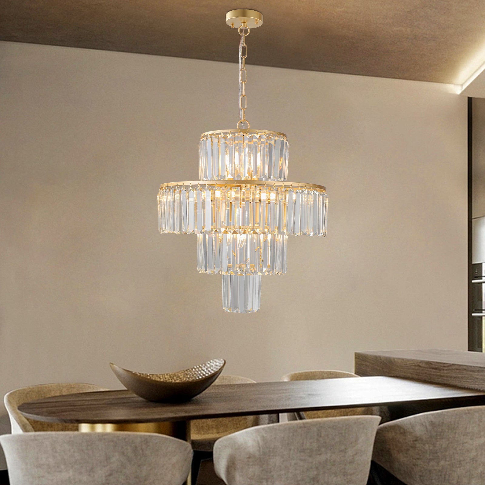 Crystal Chandelier Modern Chandeliers Lights Fixture Hanging Pendant