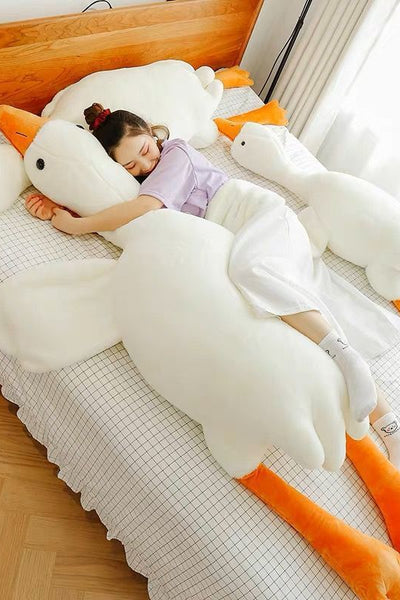 Cute Big White Geese Pillow Plush Toy