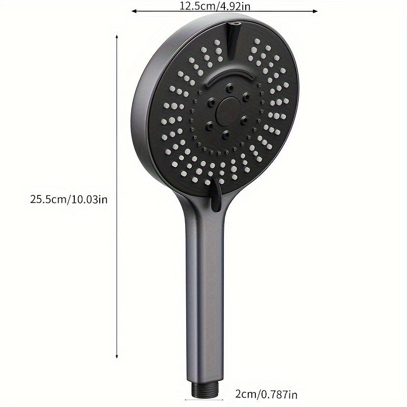 1pc Pressurized Handheld Shower Head, 7 Modes Adjustable Water Output Shower Head, Bathroom Shower Nozzle, Shower Sprinkler, Bathroom Hardware, Bathroom Accessories, Enjoy A Luxurious Bathing Experience
