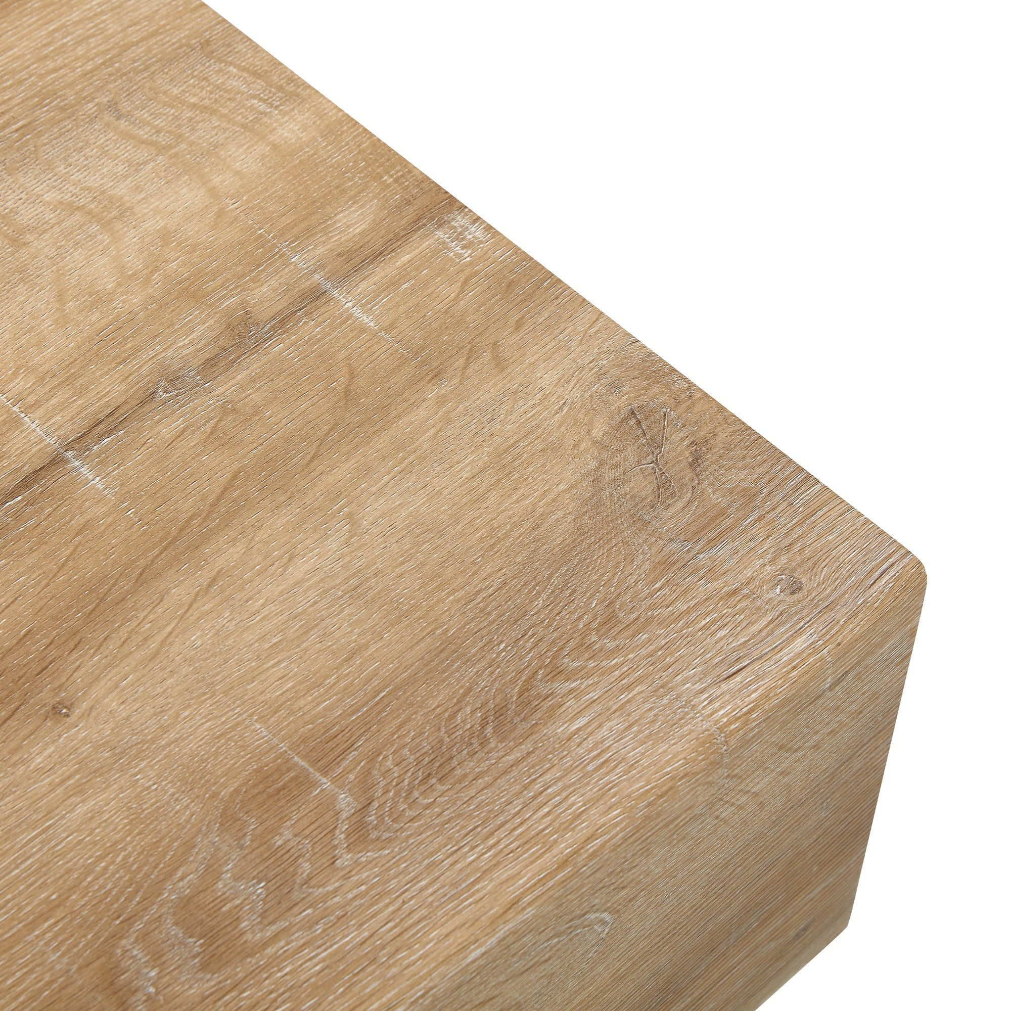 Modern Simple Light Wood Texture MDF Coffee Table - 43.3&