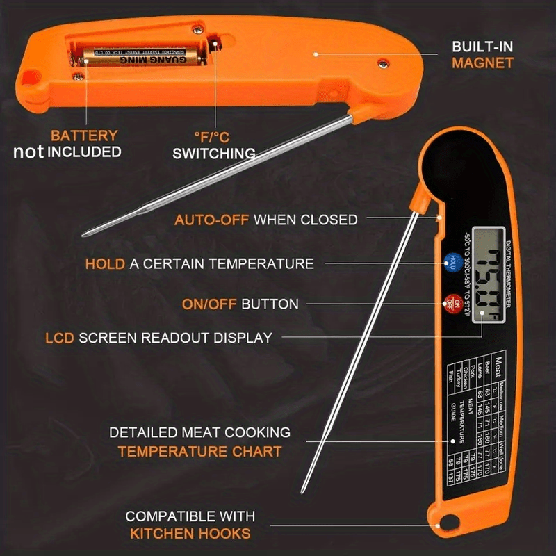 WEBBQ Digital Meat Thermometer, 1pc