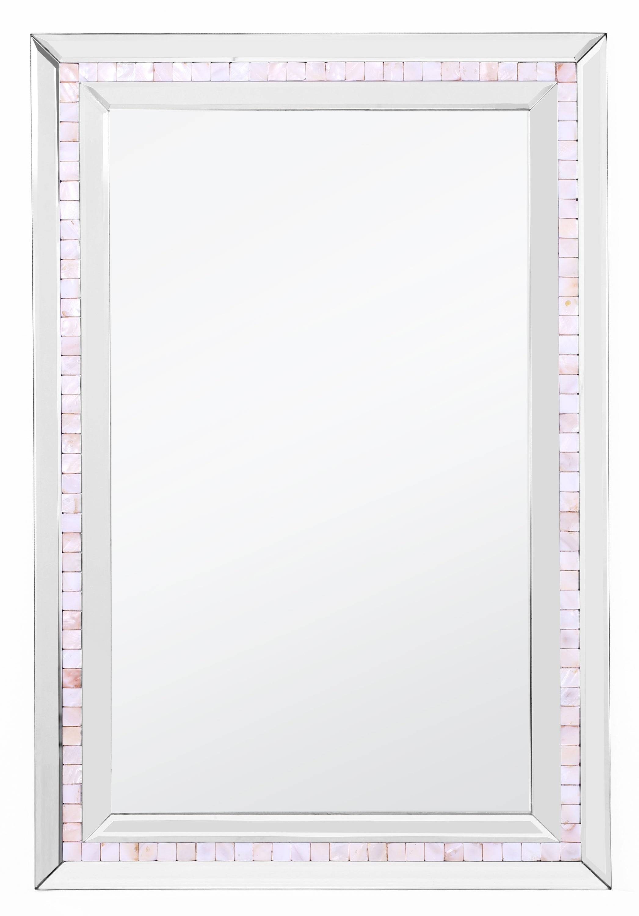 Mosaic Tiled Beveled Bathroom/Vanity Mirror