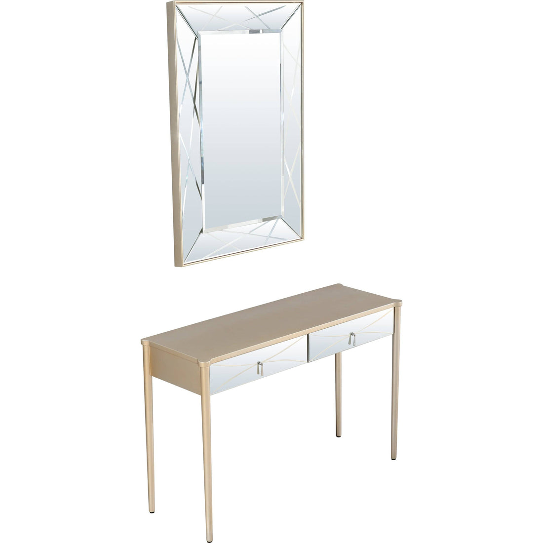 Insley Wall Mirror and Console