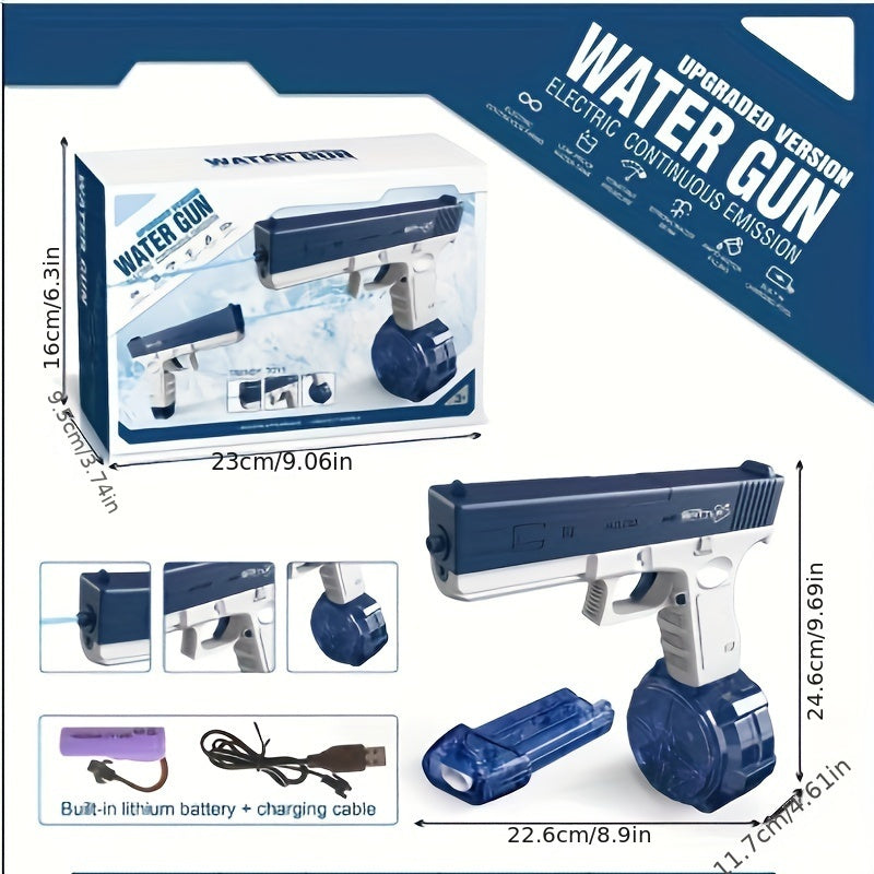 M1911 Glock Electric Water Gun - High-Quality Rechargeable Kids Toy with Large Water Capacity for Summer Games and Fun