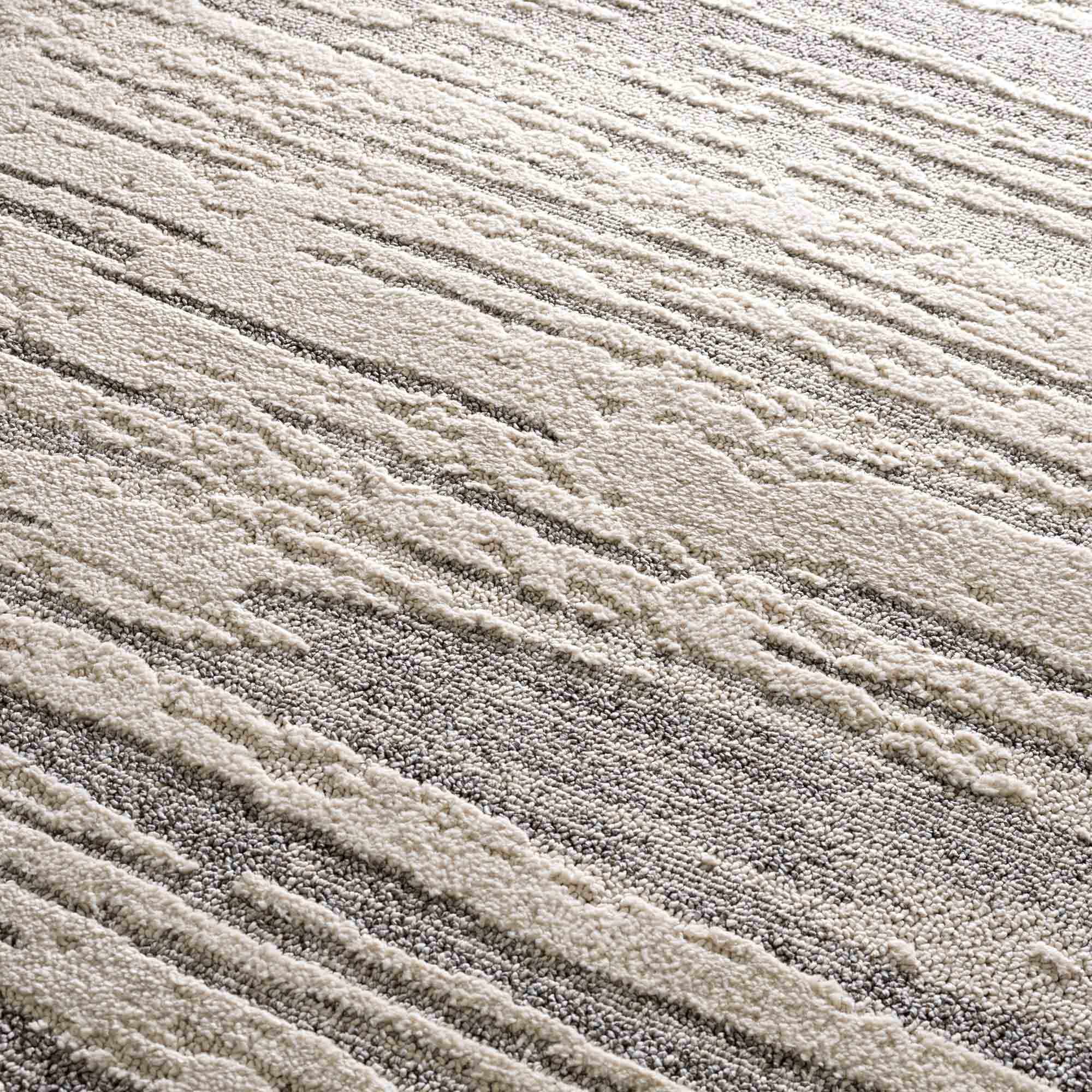 Lave Bone & Taupe Area Rug - Clearance