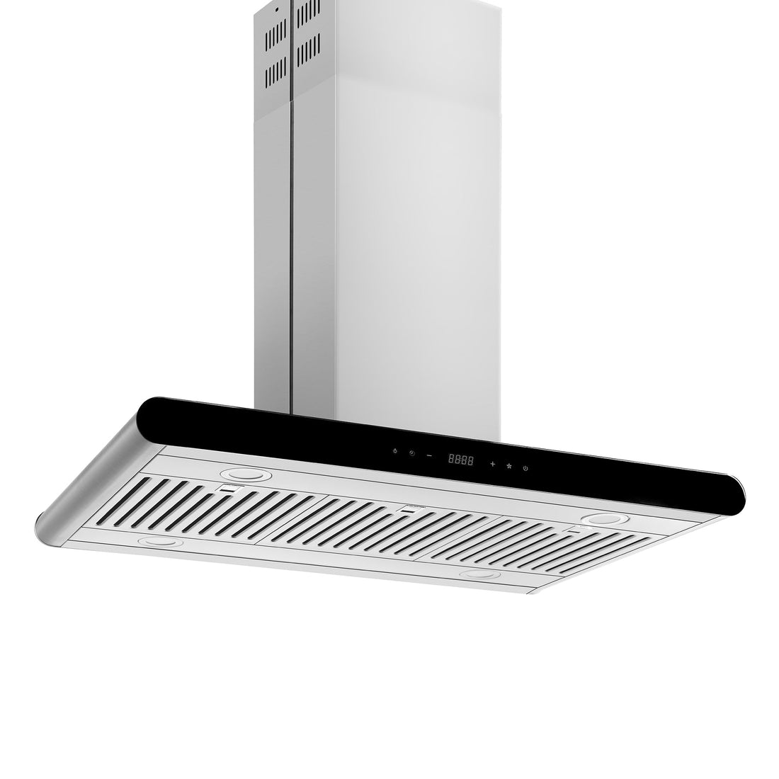 Empava 36RH10 36 in. 400 CFM Island Ducted Range Hood