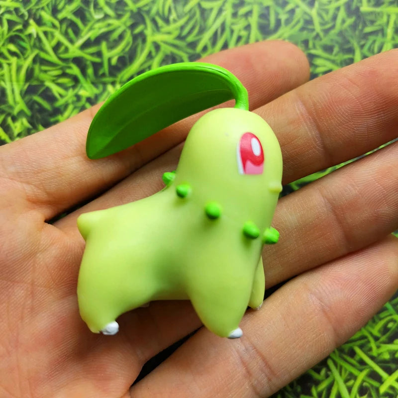 Genuine Pokemon 4cm Mew Cubone Snorlax Eevee Totodile Larvitar Jigglypuff Anime Action Figure Toys Dolls Child Birthday Gift