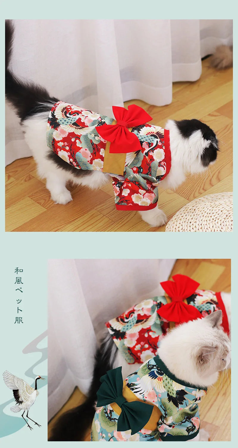 Clothes For Dog Cats Pet Summer Japanese Dog Clothes Kimono French Bulldog Corgi Chihuahua Shiba Inu Puppy Suit For Dogs
