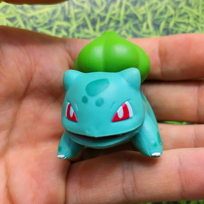 Genuine Pokemon 4cm Mew Cubone Snorlax Eevee Totodile Larvitar Jigglypuff Anime Action Figure Toys Dolls Child Birthday Gift