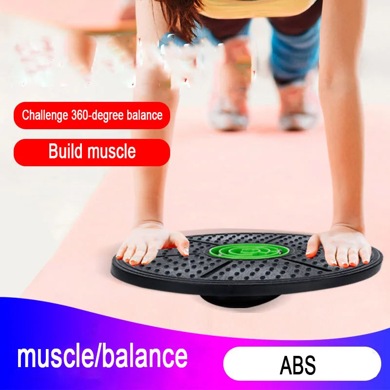 Yoga Balance Board Disc Stability Round Plates Exercise Trainer for Fitness Sports Waist Wriggling Fitness Balance Board XA275A