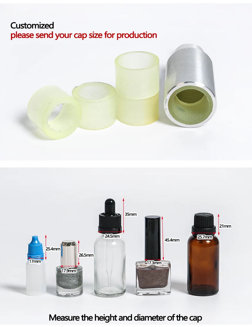 ZONESUN Bottle Capping Machine Wearable electric sealing bottles Cap tightener Capper Screwing 10-50mm