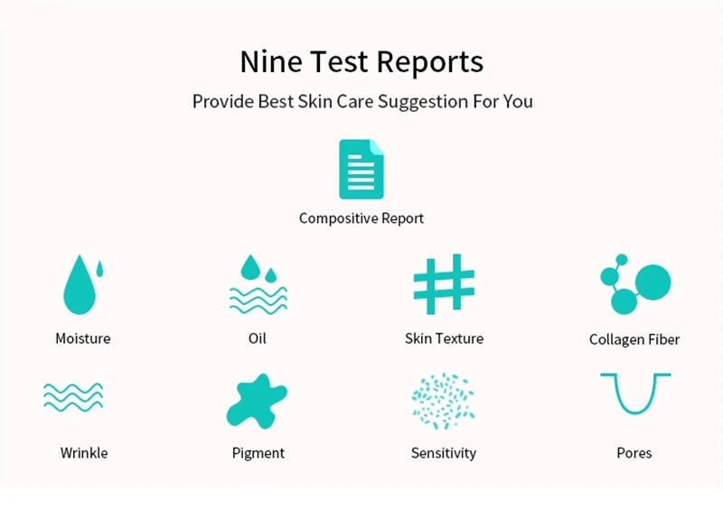 Portable High Definition Pixel Aesthetic Skin Analyzer