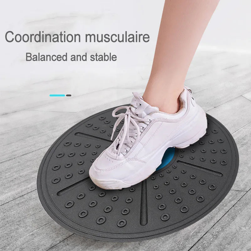 Yoga Balance Board Disc Stability Round Plates Exercise Trainer for Fitness Sports Waist Wriggling Fitness Balance Board XA275A